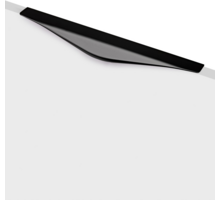 Greep LIPS mat zwart 240x45mm, hartmaat 160mm