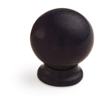 Knop kunststof zwart diameter 28mm