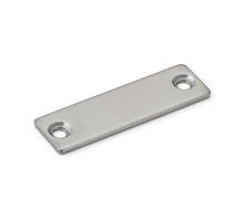 Contraplaat 49x15x2mm, RVS, voor magneetsnapper