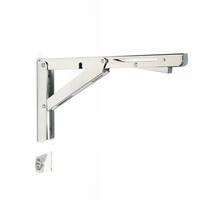 Konsole RVS gepolijst inklapbaar 318,5mm, hoogte 171mm