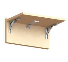 Konsole RVS gepolijst inklapbaar 318,5mm, hoogte 171mm