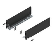 Legrabox ladezijde K 450mm, carbon zwart, hoogte 128,5mm