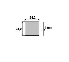 Rubber voor glasdeurscharnieren