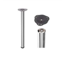 Tafelpoten 60mm 1100mm dikte 0,9mm RVS look set van 4
