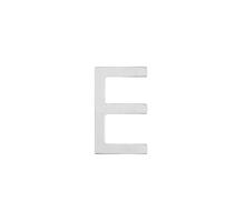 Huisletter E 100mm RVS geborsteld