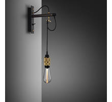 Hooked Wall Nude/Graphite/Brass