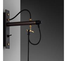 Hooked Wall Nude/Graphite/Brass