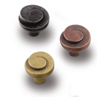 Knop RUSTIC 887 antiek messing 30mm