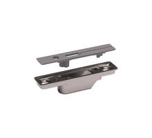 Klepbevestiging KIARO EASY  inlaat, grijs RAL9007