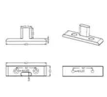 Contradeel voor Varioclip/Push Fit voor Spax