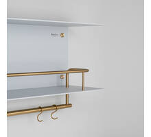 Hanger Shelf/Stone/Brass