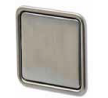 Inlaatgreep 45x45x13,5mm scharnierend, mat nikkel met glans