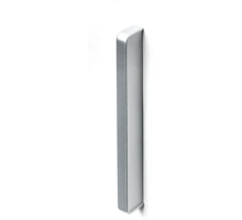 Greep 140x20x9mm mat metallic aluminium hartafstanden: