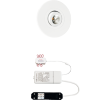 2x Monza rond wit DTW 3000K-2200K + 2x verleng+ Mini Jolly
