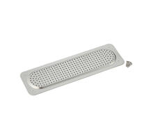 Ventilatierooster RVS buitenmaat 210x58mm