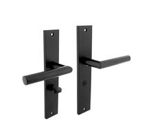 Deurkruk Bastian op schild 245x45 mm WC63/8 mm