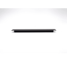 Luchtrooster aluminium mat zwart 210x36mm