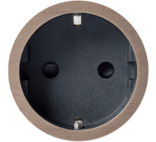 Rond 2.0 Socket F - t.less - light bronze - black cup