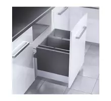 Inbouwafvalemmer Triple, 2x 28 liter, voor kast 600mm