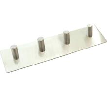 Kapstok met plaat 200x50, 4 haaks