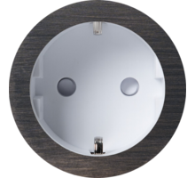 Rond 2.0 Socket F - s. trim - canon de fusil dark - white cu