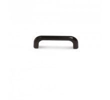 Greep METAL 755 glans zwart 41x9mm wit, hartmaat 32mm