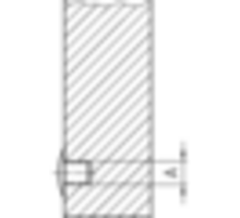 Afdekkap 8mm stift, kop 13mm, wit RAL9010