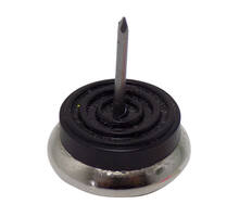 Elastaglijder 30mm hoogte 10mm met vernikkelde onderkant