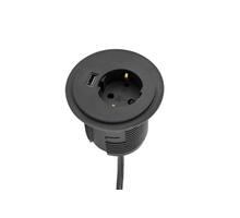 Inbouw module Power spot zwart, 60mm. Met eGST plug.