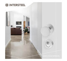 Voordeurknop rond ø55mm eenzijdige montage aluminium