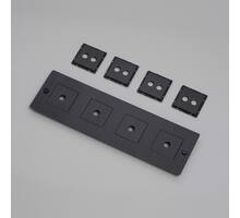 4G Wall Plate/Horizontal/Smoked Bronze