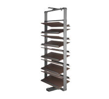 703595 B Series - Rotating Shoe Rack - 4 layers Brown