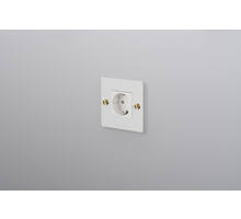 EU 1G Socket/Schuko Type F/w/out B+P Logo/White
