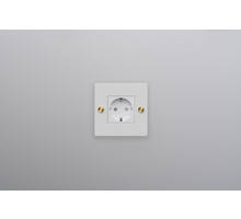 EU 1G Socket/Schuko Type F/w/out B+P Logo/White