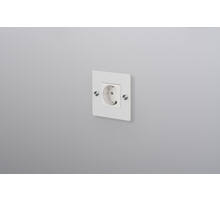 EU 1G Socket/Schuko Type F/w/out B+P Logo/White