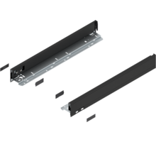 Legrabox ladezijde N 550mm, carbon zwart, hoogte 66,5mm