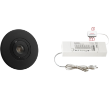 5x Monza rond zwart + 5x verlengsnoer + ZigBee Driver 30W