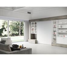 Opklapbed verticaal - frame 163 x 192cm, matras 160x190cm