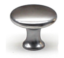 Knop diameter 28mm RVS look, hoogte 25mm