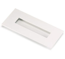 Komgreep mat wit 155x73mm, inlaat 40x123x11mm