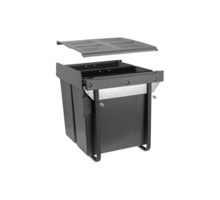 Afvalemmer donkergrijs inhoud 2 x 34 liter, 540mm diep