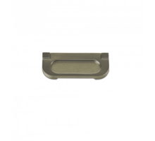 Komgreep nikkel gesatineerd 80x35mm