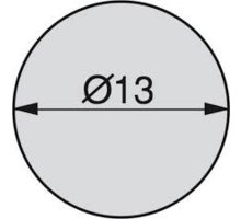 Afdekkap 13mm zwart zelfklevend, 20st per vel