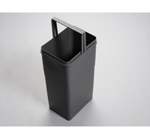 Afvalemmer donkergrijs inhoud 32 liter