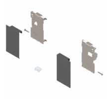 Legrabox fronthouderset M, oriongrijs