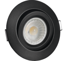 Aosta  kantelbare IP44 inb. Spot zwart D2W + Triac driver