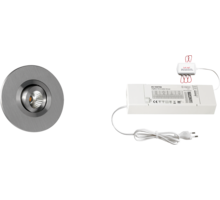 6x Monza rond Alu DTW 3000K-2200K + 6x verl + ZigBee