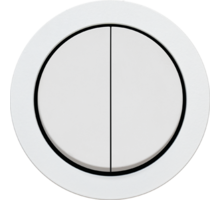 Rond 2.0 Multifit - double two-way switch -s. trim - white a