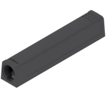 TIP-ON adapterplaat, versie lang recht, carbon zwart