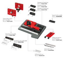 Boormal complete set voor Triade MINI, regular en MAXI